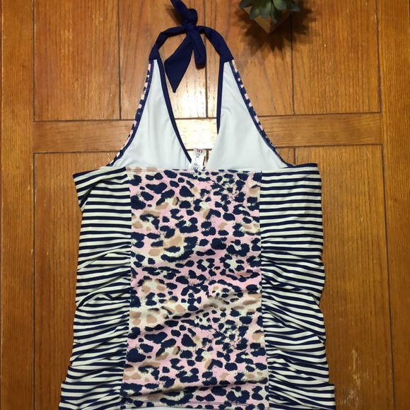 LIME RICKI Swimwear Tankini— NWOT cute halter tankini! - Picture 5 of 8